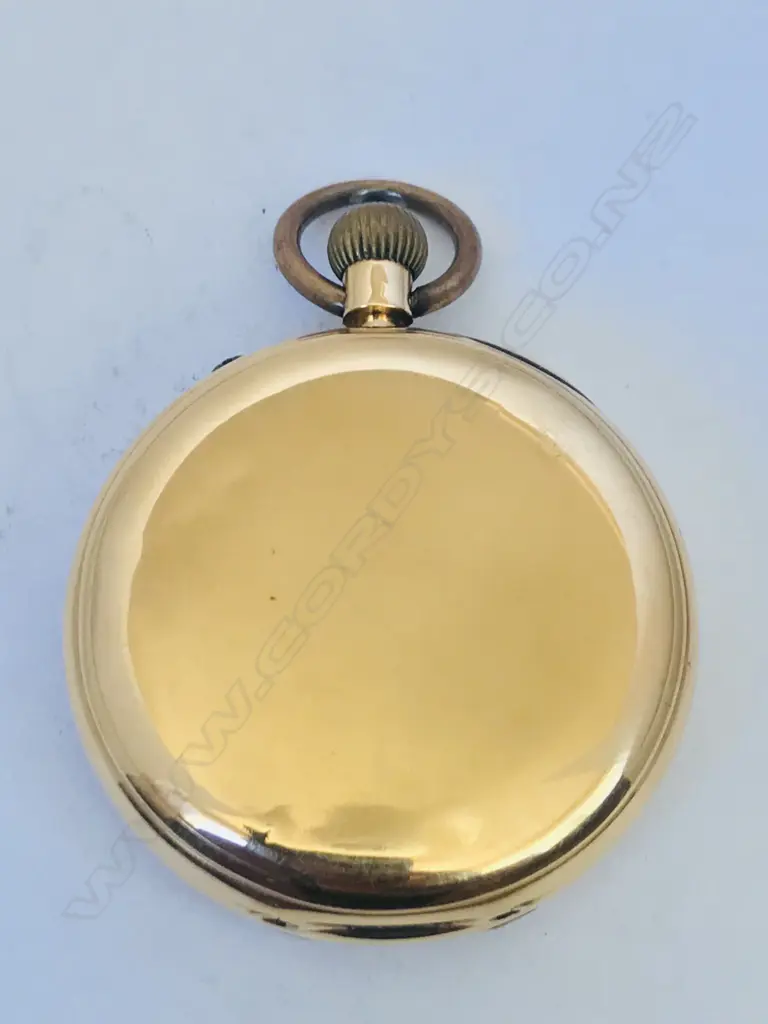 An Edwardian 18ct gold hunter pocket watch by S. Smith London Image 1++