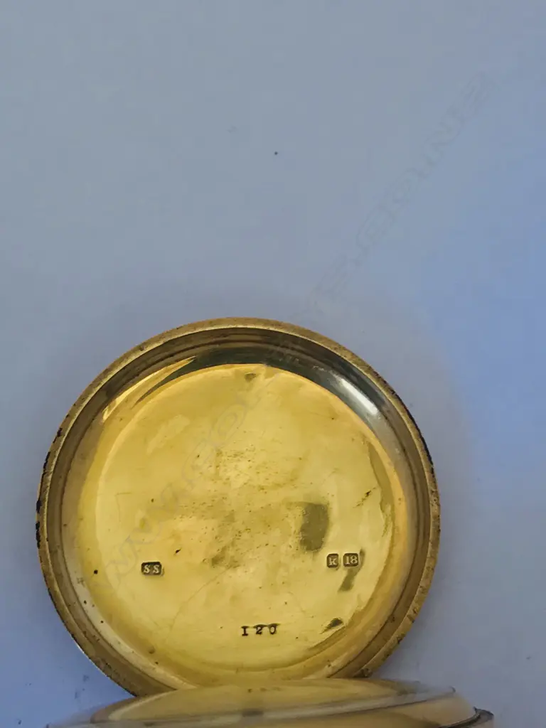An Edwardian 18ct gold hunter pocket watch by S. Smith London Image 1++