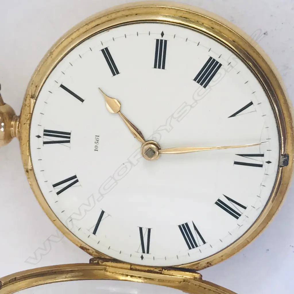 18ct gold open face pocket watch, by James McCabe, London Image 1++