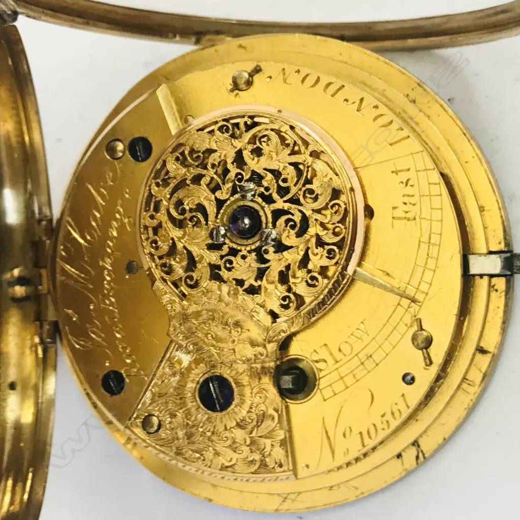18ct gold open face pocket watch, by James McCabe, London Image 1++