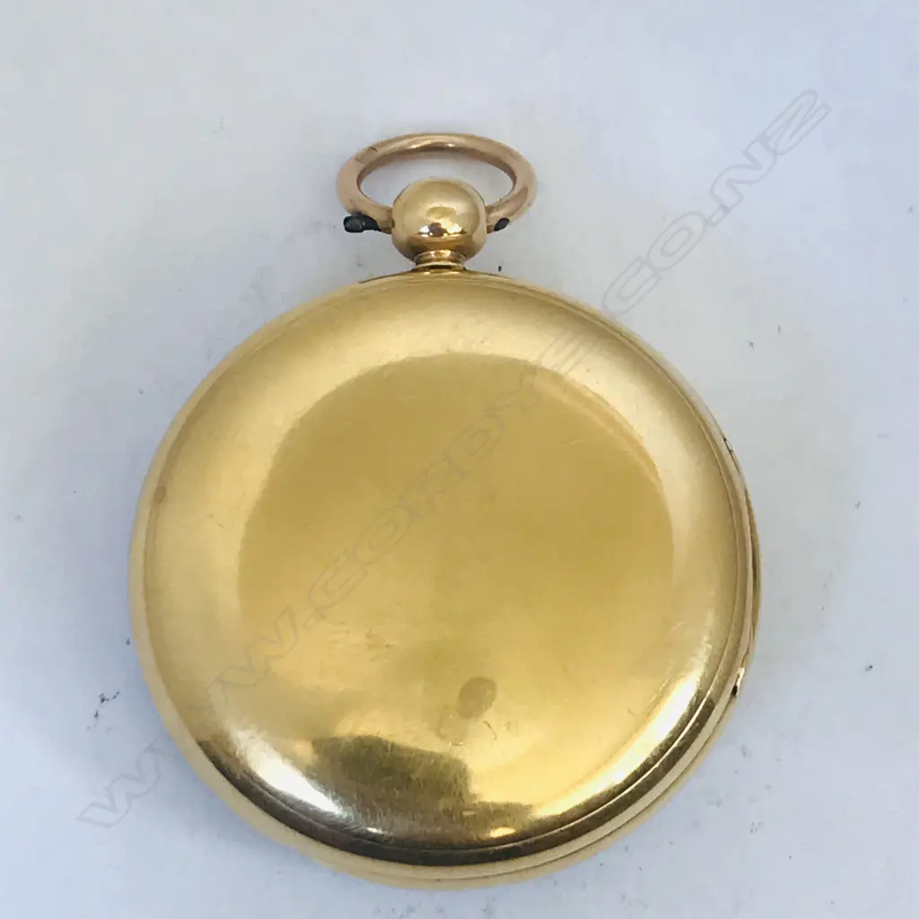 18ct gold open face pocket watch, by James McCabe, London Image 1++