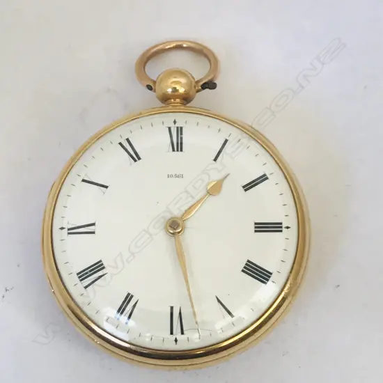 18ct gold open face pocket watch, by James McCabe, London