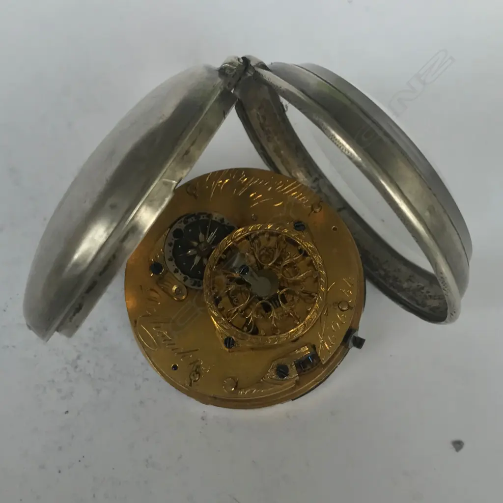 Early 19thC French silver consular cased verge pocket watch by Les Frères Esquivillon & De Choudens Image 1++