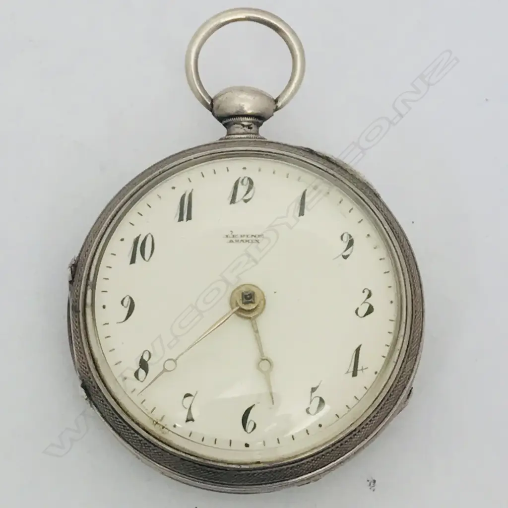 Early 19thC French silver open face pocket watch, by Lépine à Paris Image 1++