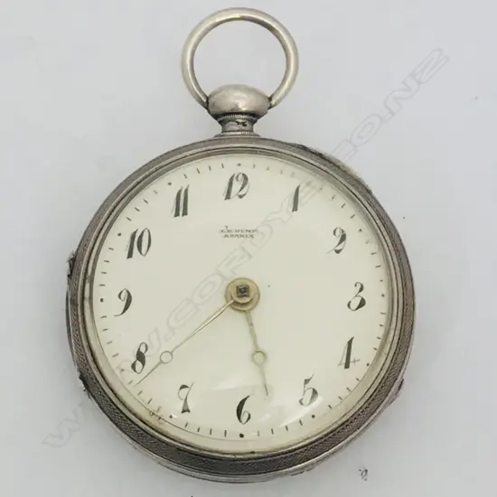 Early 19thC French silver open face pocket watch, by Lépine à Paris