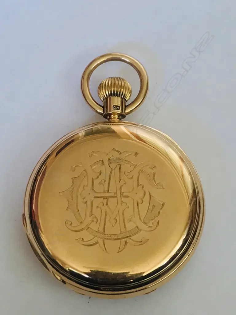 18ct gold half hunter pocket watch, signed Barraud and Lunds, London, number 3/4966 Image 1++