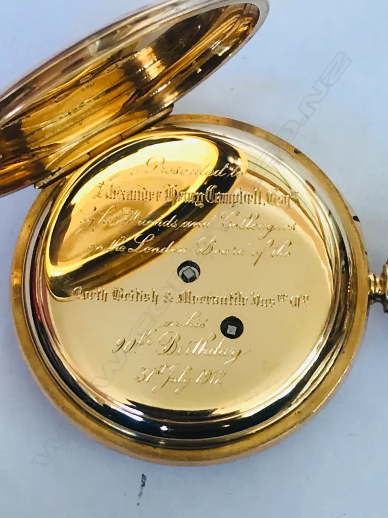 18ct gold half hunter pocket watch, signed Barraud and Lunds, London, number 3/4966 Image 1++