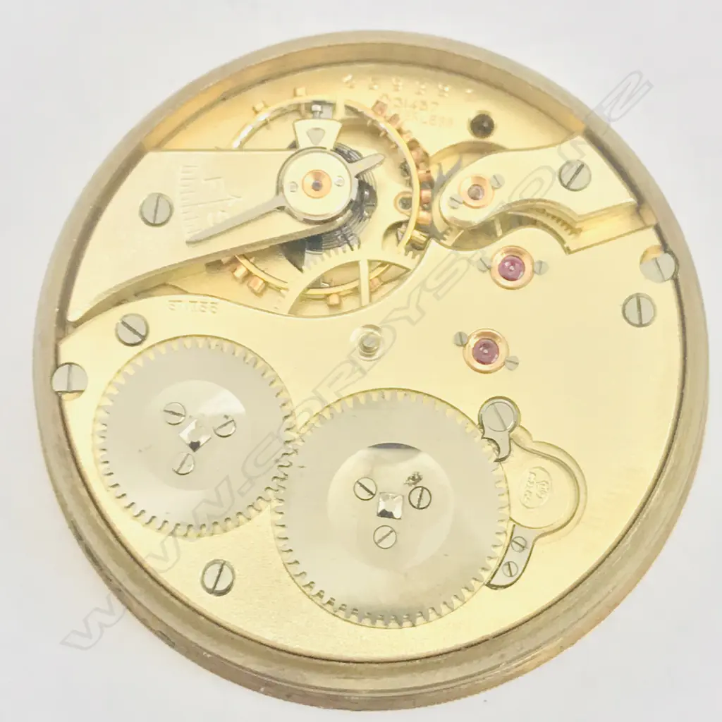 9ct gold open face pocket watch in Borgel's Patent screw case with Stauffer & Co 'Peerless' movement Image 1++