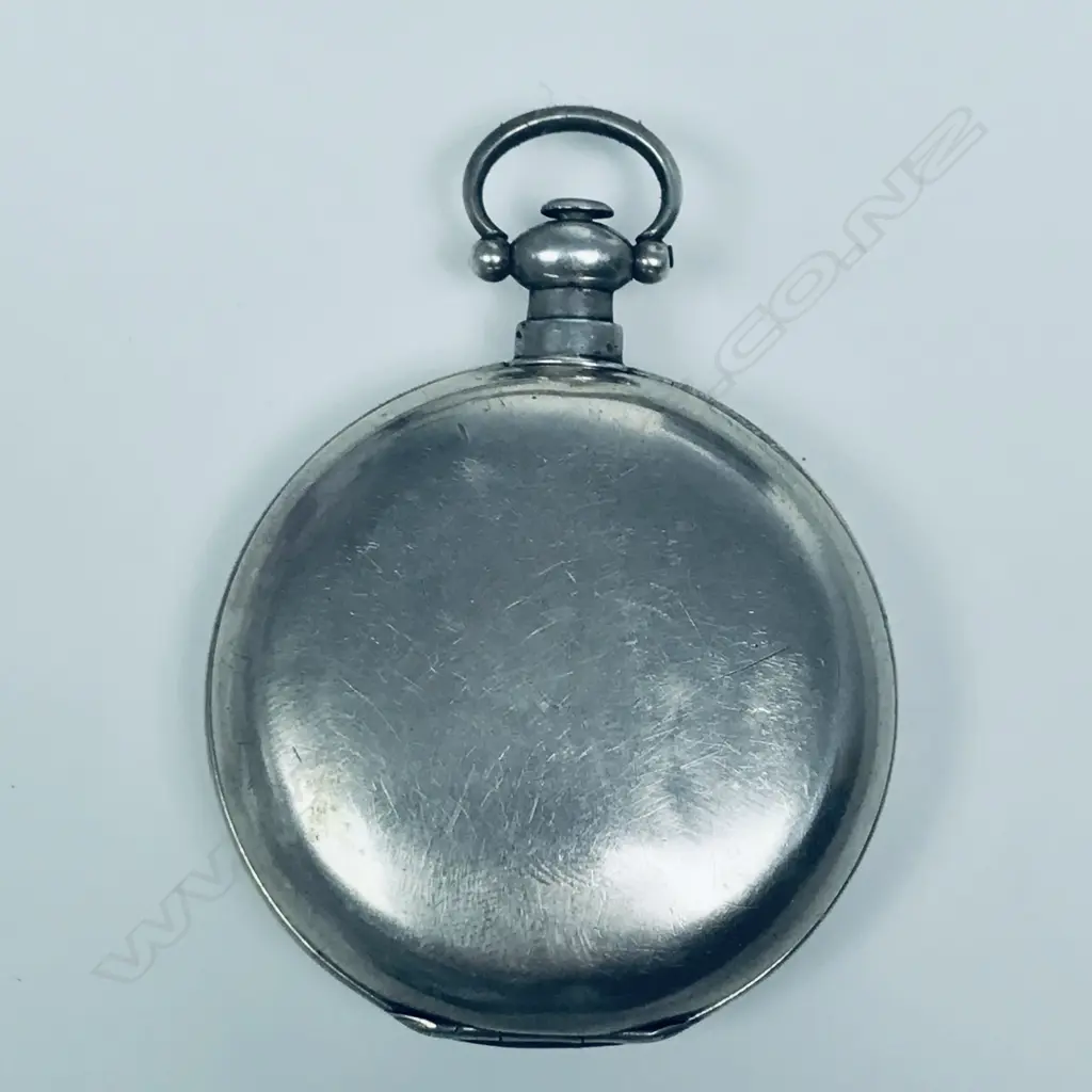 19thC Continental silver consular cased pocket watch with exhibition back, for the Chinese market. Image 1++