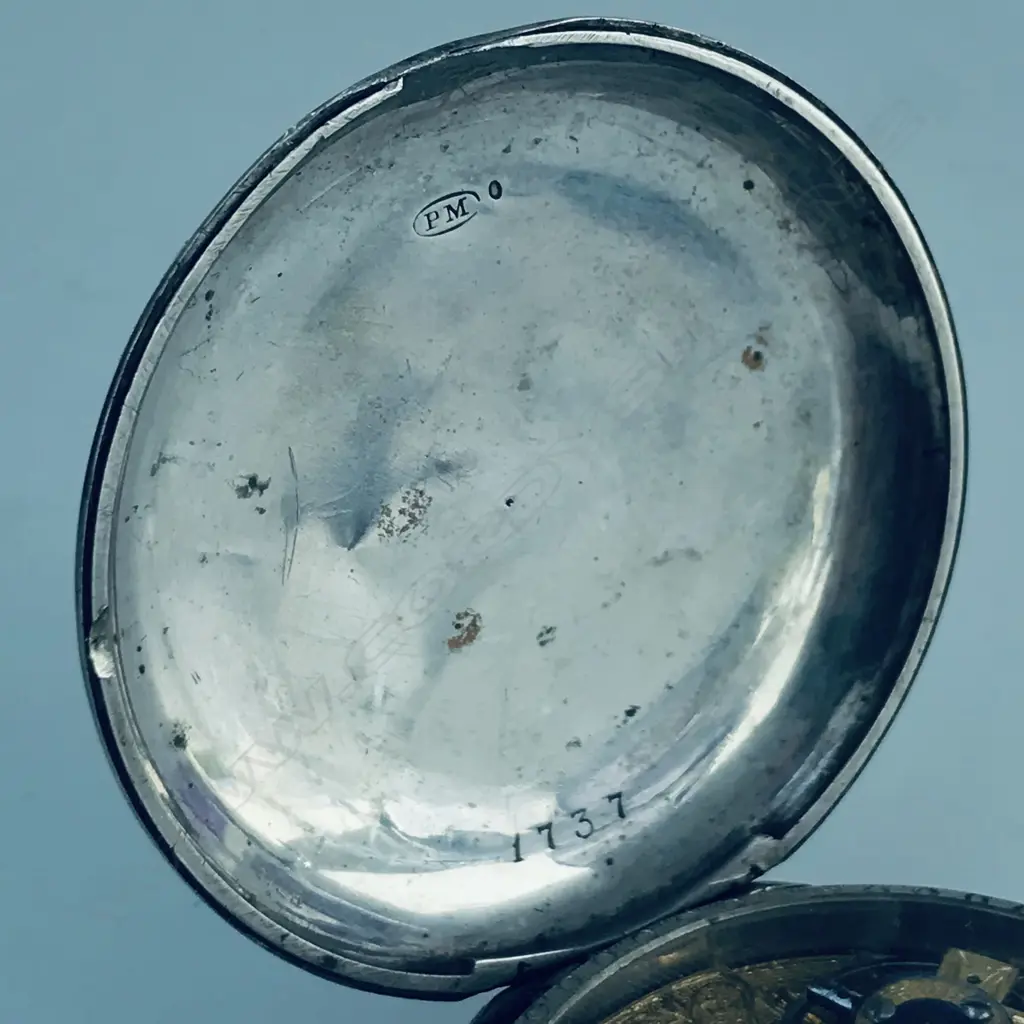 19thC Continental silver consular cased pocket watch with exhibition back, for the Chinese market. Image 1++