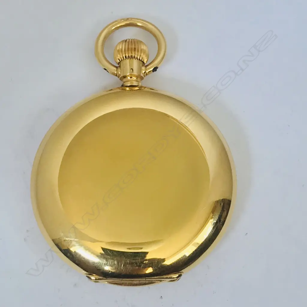18ct gold hunter cased pocket watch signed 'Baume, Longines', Image 1++