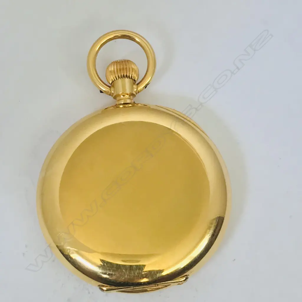 18ct gold hunter cased pocket watch signed 'Baume, Longines', Image 1++