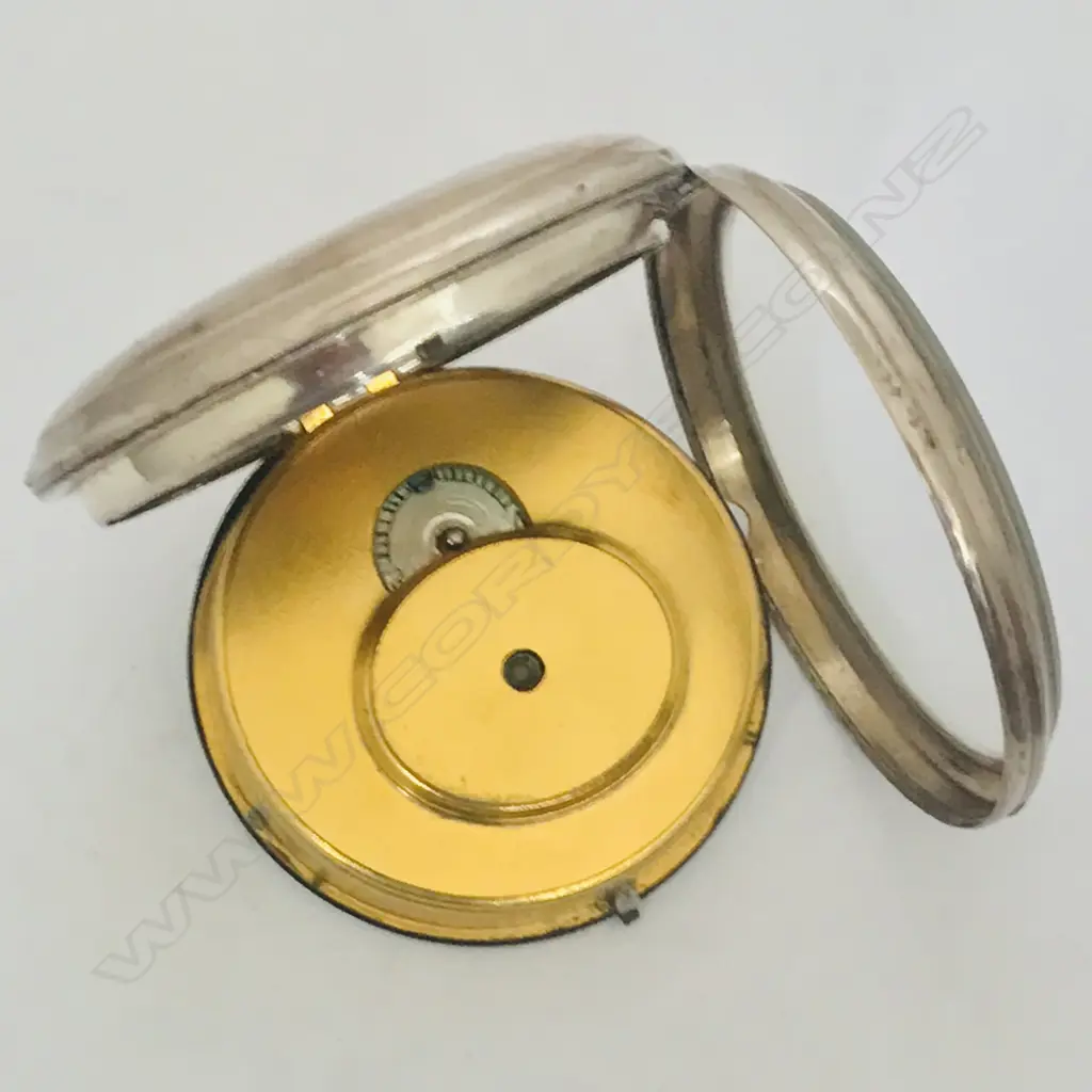 Continental silver consular cased open face pocket watch, c.1820, Image 1++