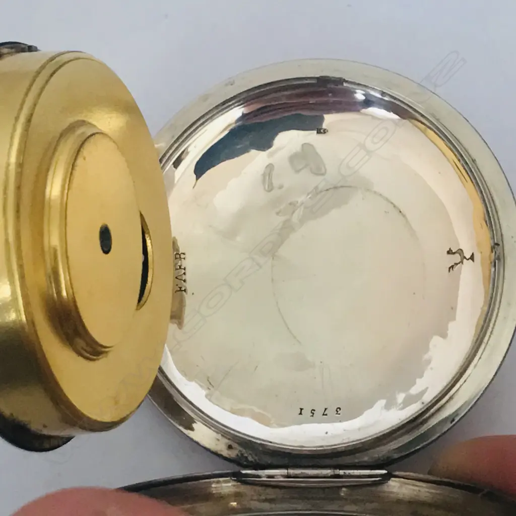 Continental silver consular cased open face pocket watch, c.1820, Image 1++