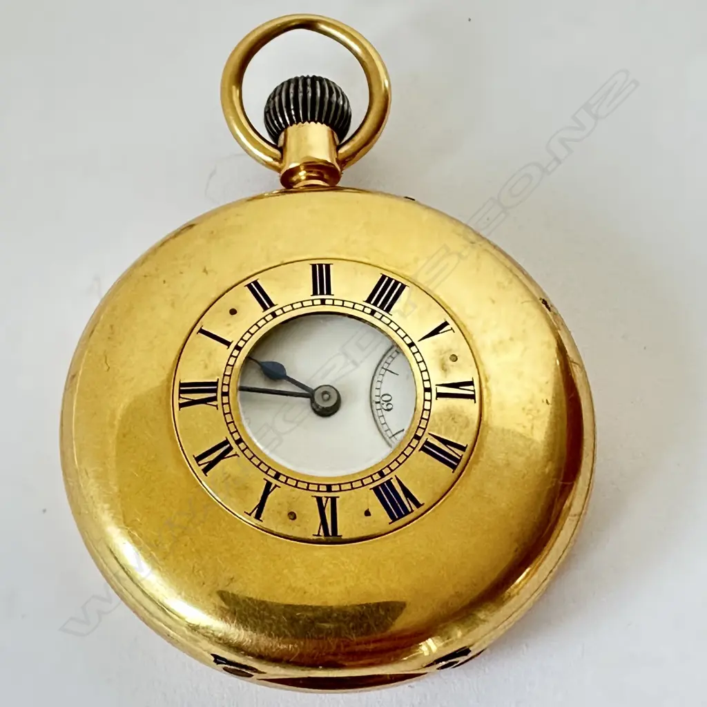Heavy 18ct gold half hunter pocket watch by Joseph White, Coventry, number 29747 Image 1++