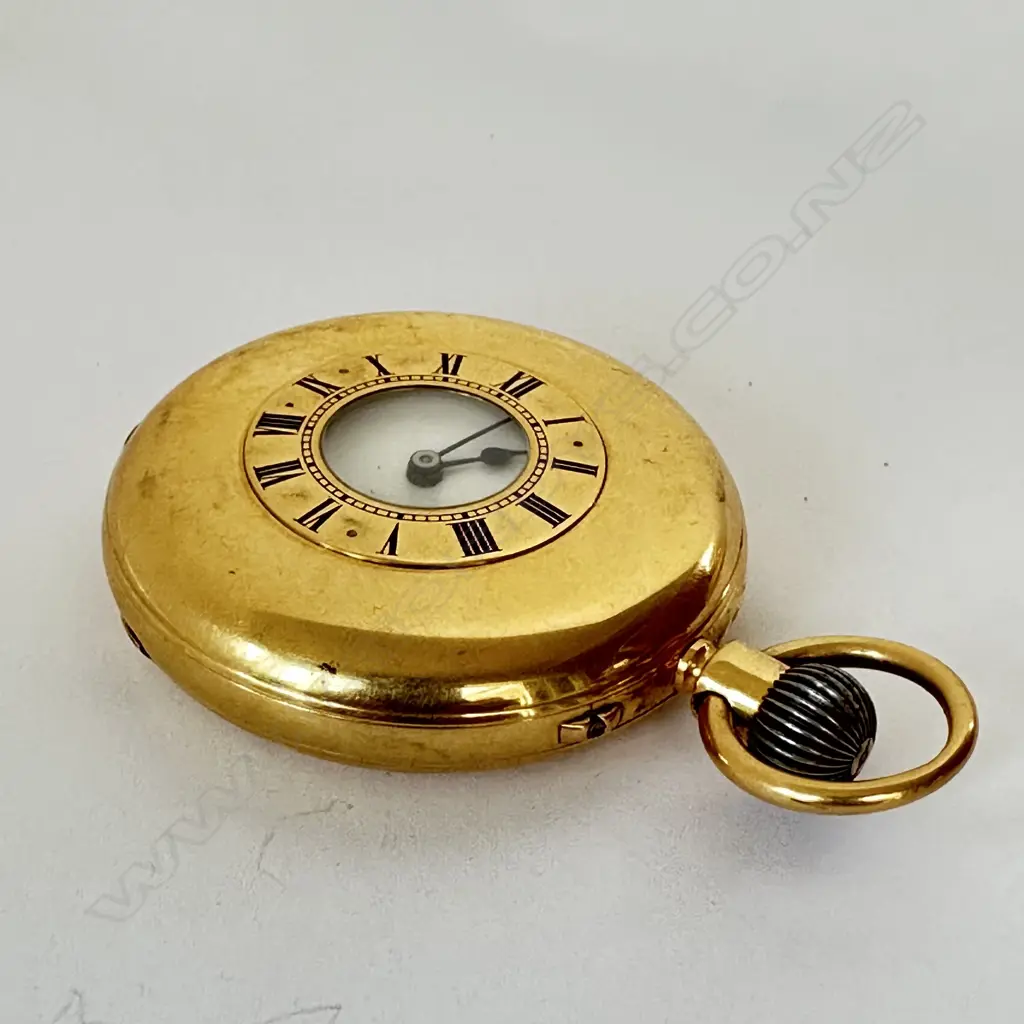 Heavy 18ct gold half hunter pocket watch by Joseph White, Coventry, number 29747 Image 1++