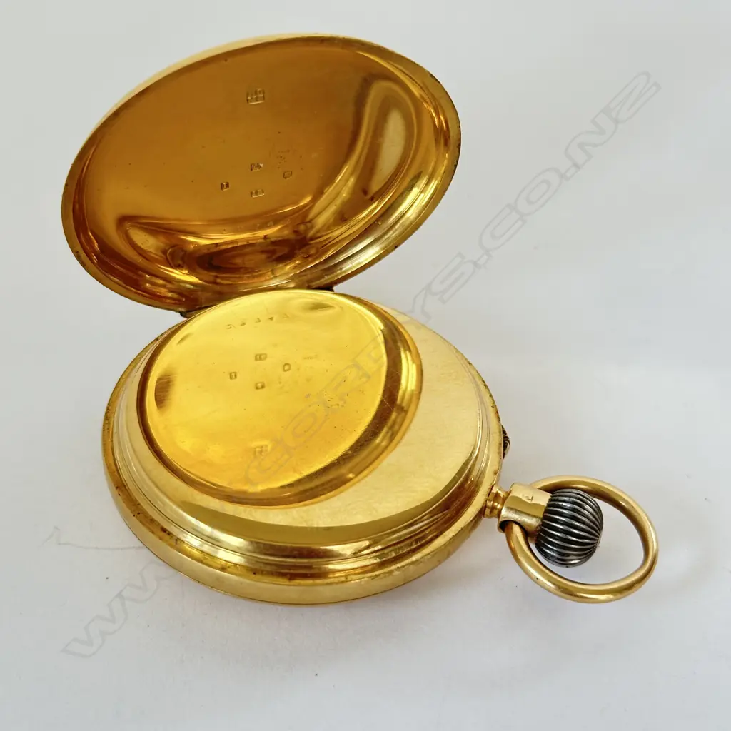 Heavy 18ct gold half hunter pocket watch by Joseph White, Coventry, number 29747 Image 1++