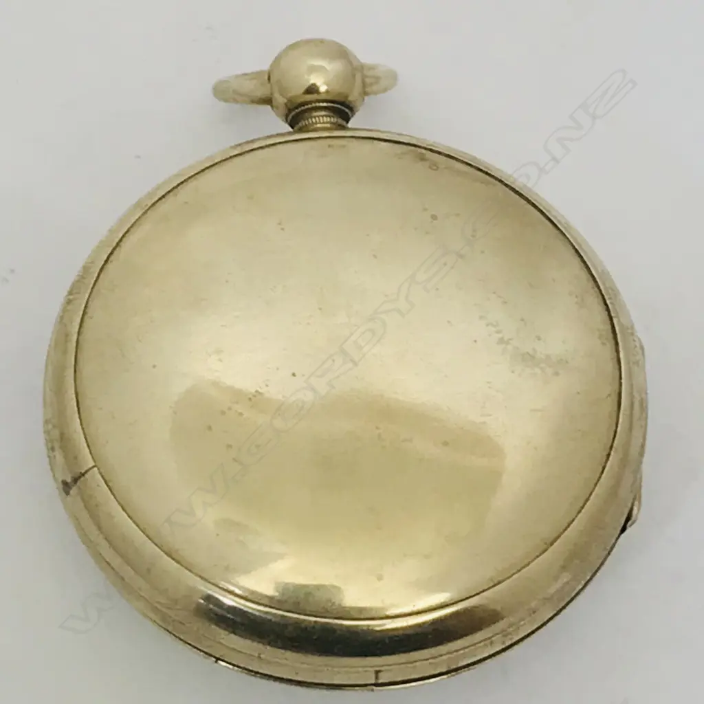 Early 19thC nickel cased open faced pocket watch marked 'Esquivilion & Dechoudan' Image 1++