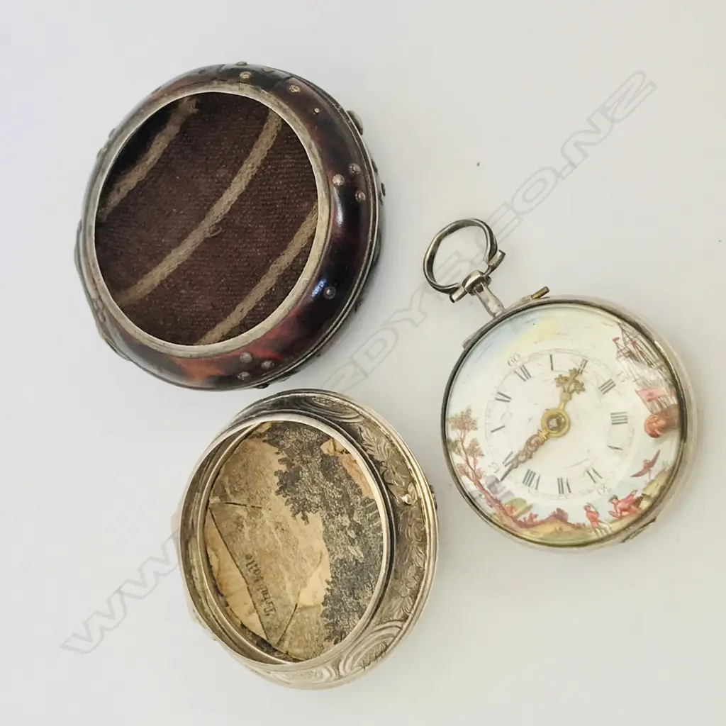 18thC triple cased pocket watch, movement signed 'Wilders, London 310', Image 1++