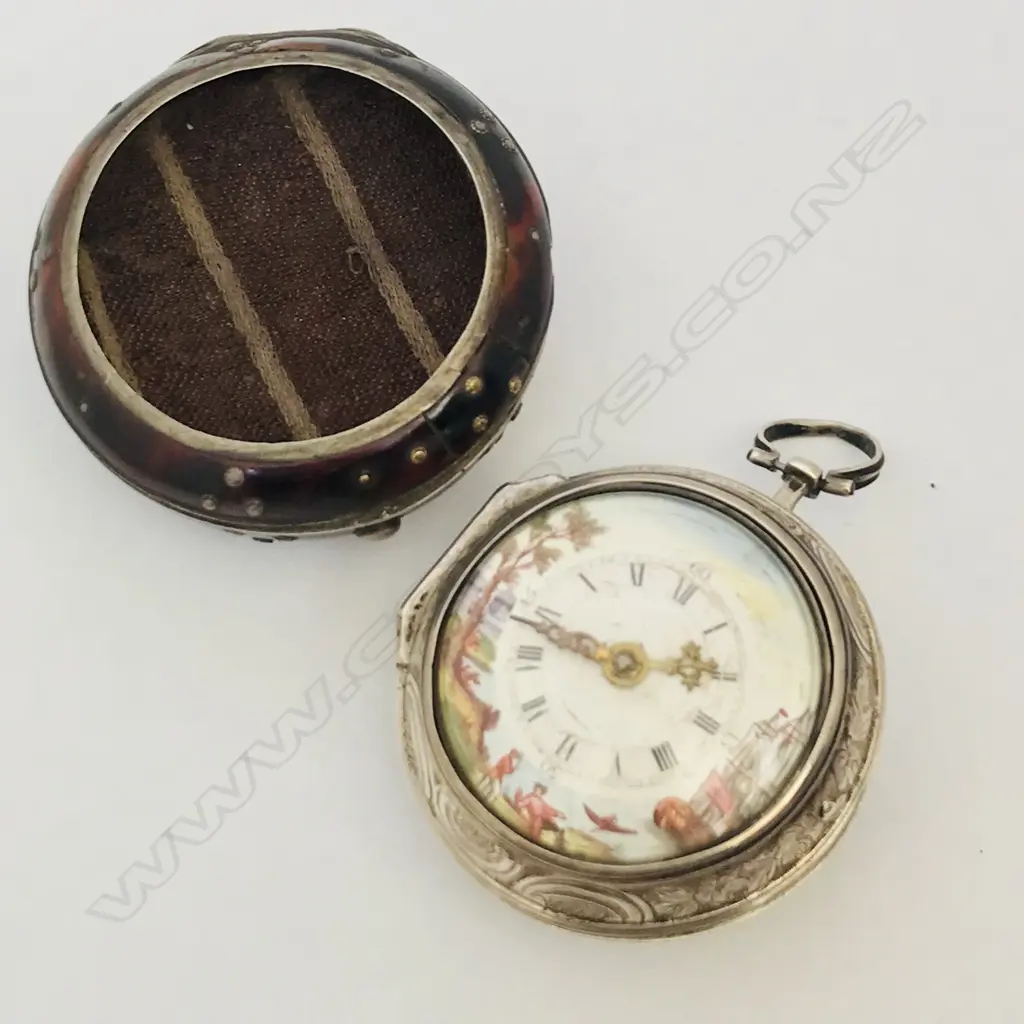 18thC triple cased pocket watch, movement signed 'Wilders, London 310', Image 1++