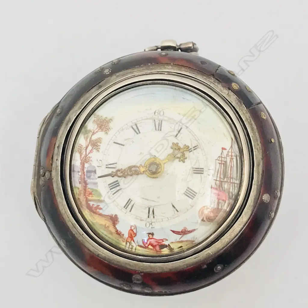 18thC triple cased pocket watch, movement signed 'Wilders, London 310', Image 1++