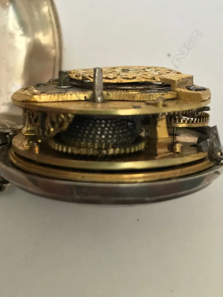 18thC triple cased pocket watch, movement signed 'Wilders, London 310', Image 1++