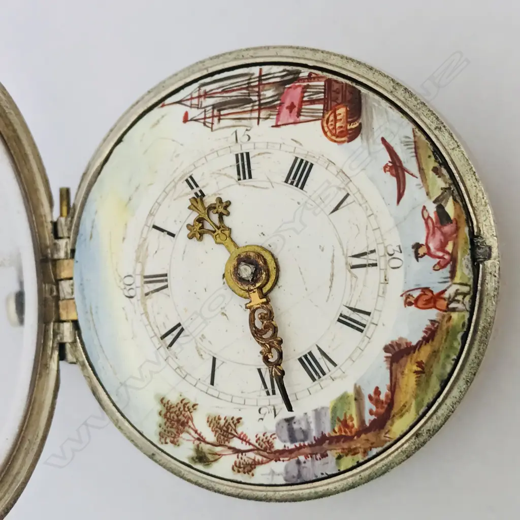 18thC triple cased pocket watch, movement signed 'Wilders, London 310', Image 1++