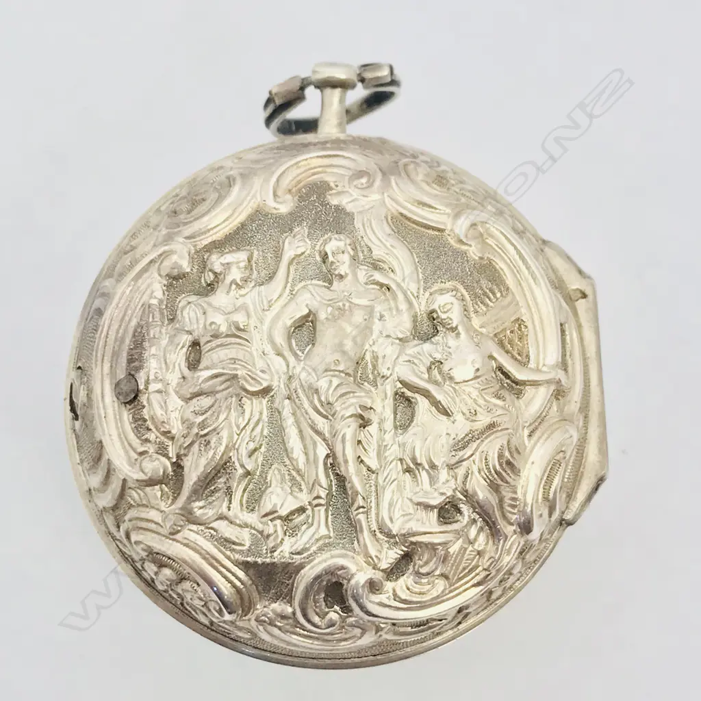 18thC triple cased pocket watch, movement signed 'Wilders, London 310', Image 1++
