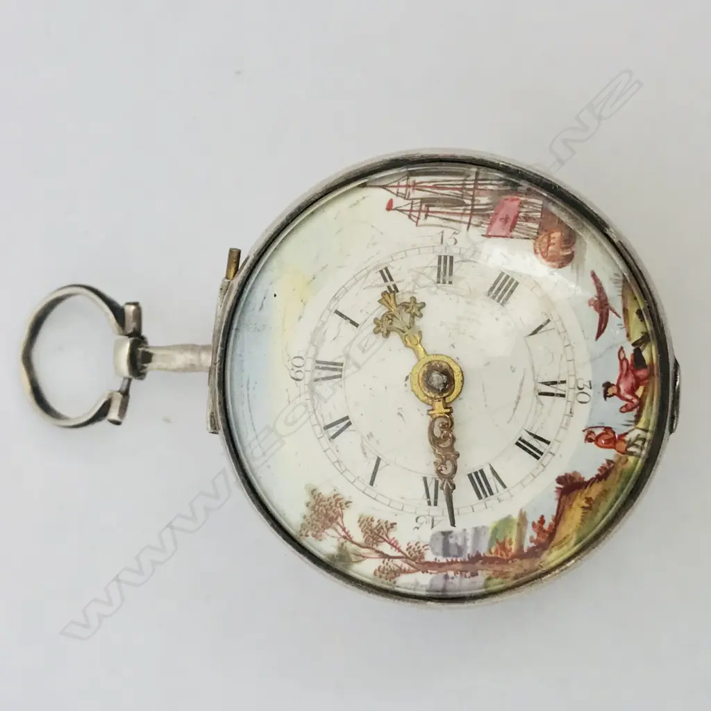 18thC triple cased pocket watch, movement signed 'Wilders, London 310', Image 1++