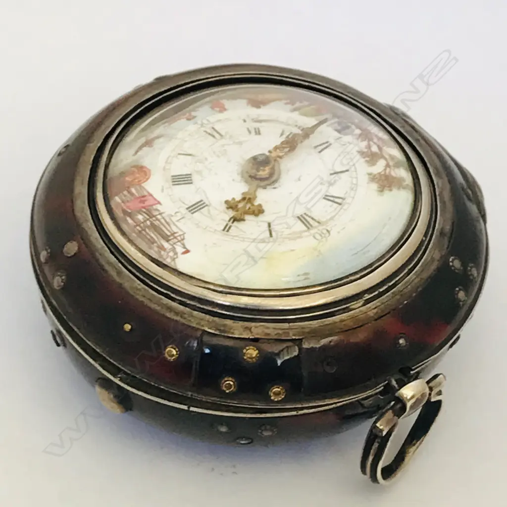 18thC triple cased pocket watch, movement signed 'Wilders, London 310', Image 1++