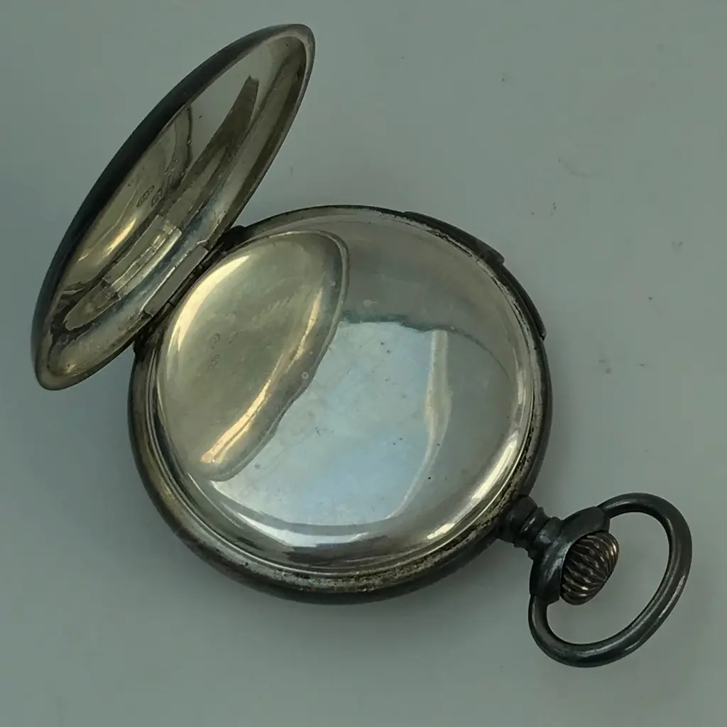 Swiss silver open face quarter repeater pocket watch with movement by Albert Lugin (pre-Lemania) Image 1++