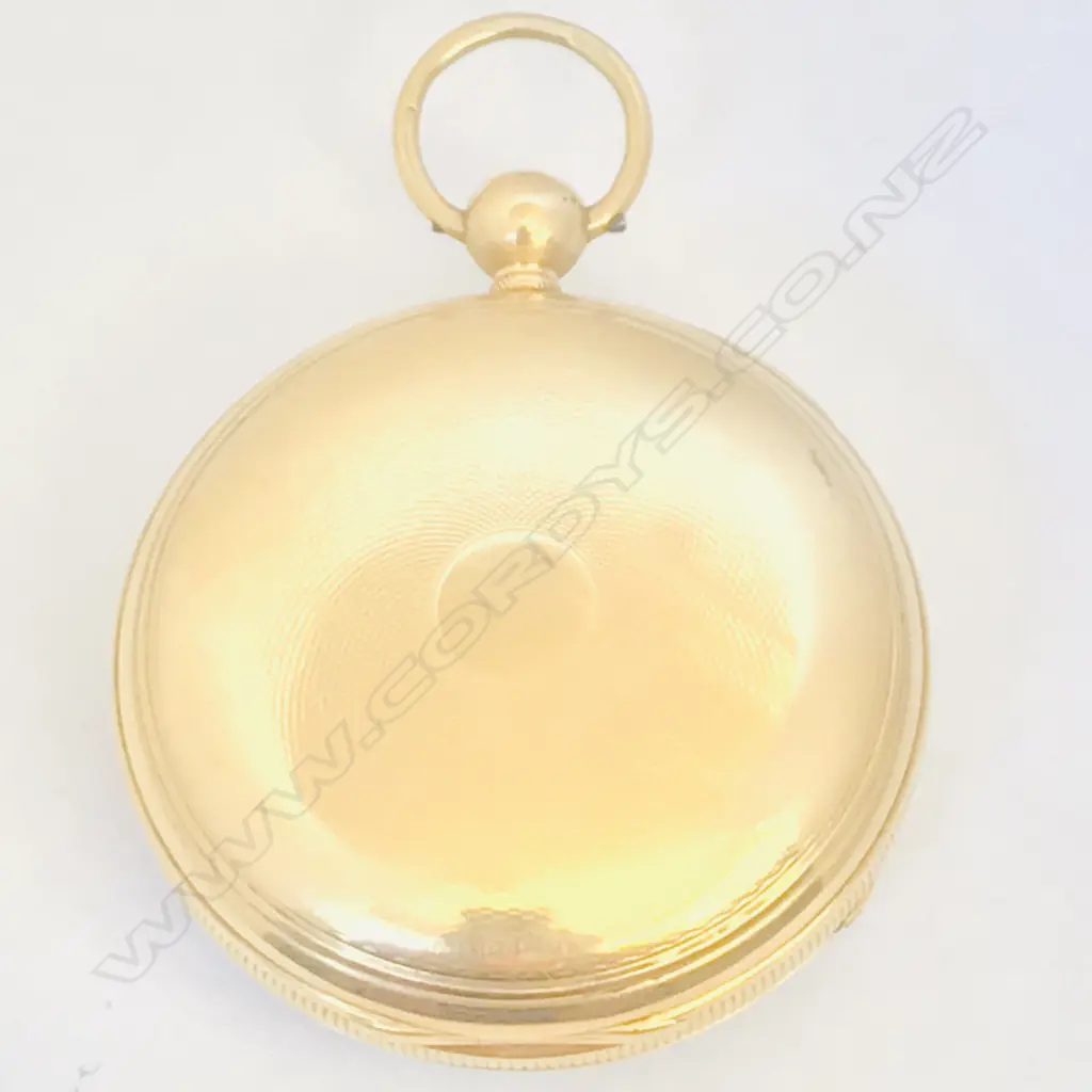 A superb 18ct gold open face pocket watch by Bentley & Beck, Royal Exchange, London, number 612, Image 1++
