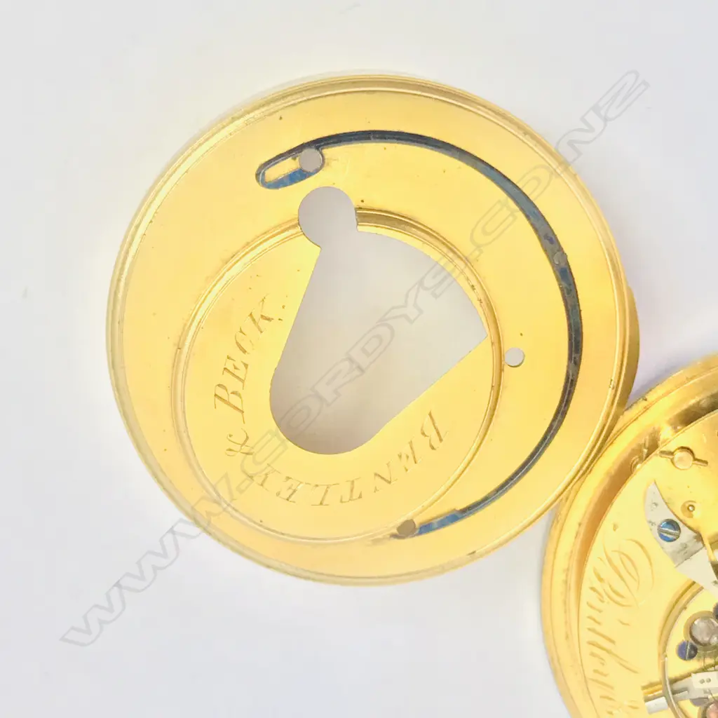 A superb 18ct gold open face pocket watch by Bentley & Beck, Royal Exchange, London, number 612, Image 1++