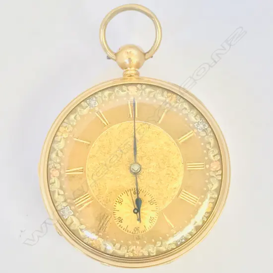 A superb 18ct gold open face pocket watch by Bentley & Beck, Royal Exchange, London, number 612,
