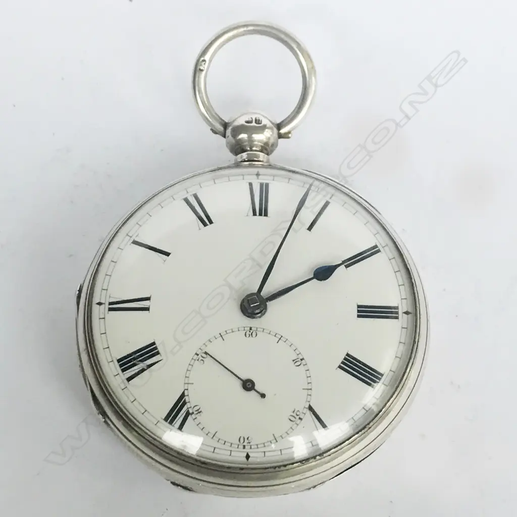 Victorian silver open face pocket watch by Jas. Muirhead, Glasgow, number 2031, Image 1++