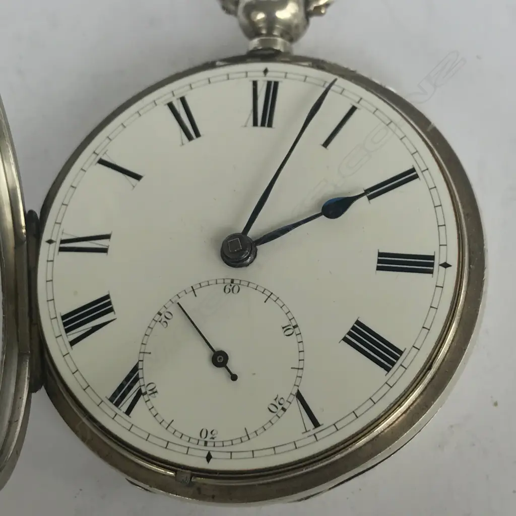 Victorian silver open face pocket watch by Jas. Muirhead, Glasgow, number 2031, Image 1++