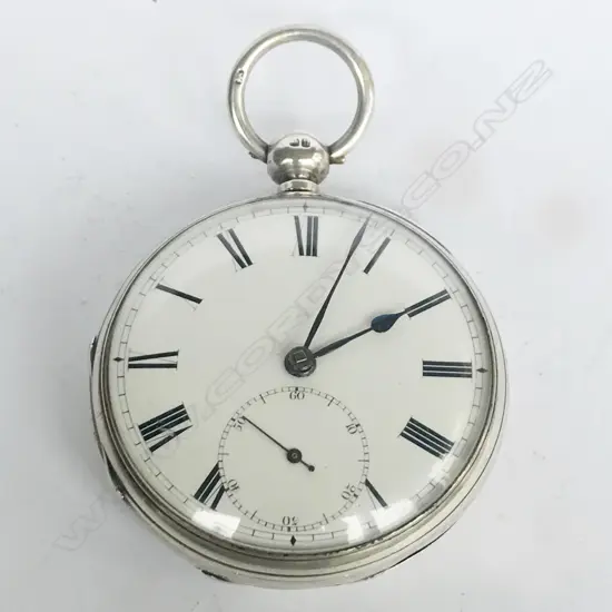 Victorian silver open face pocket watch by Jas. Muirhead, Glasgow, number 2031,