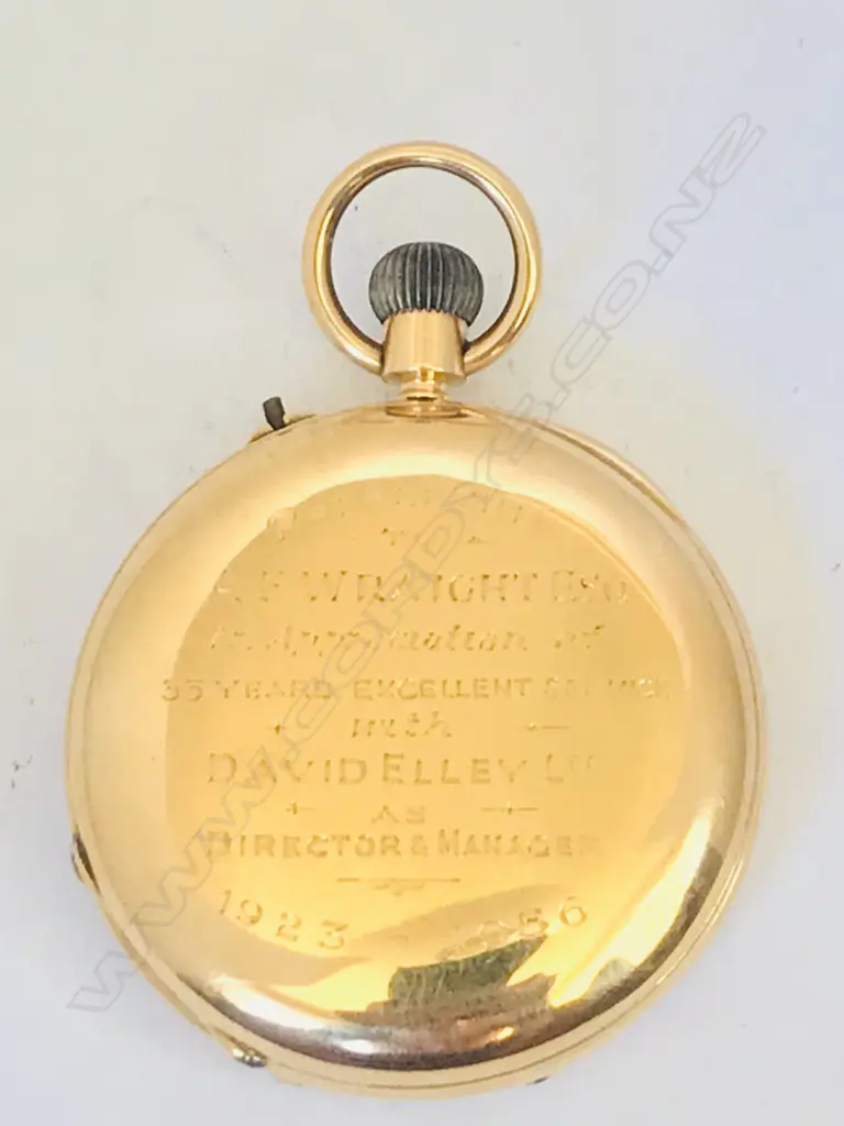 18ct gold hunter pocket watch, by J.W. Benson, London Image 1++
