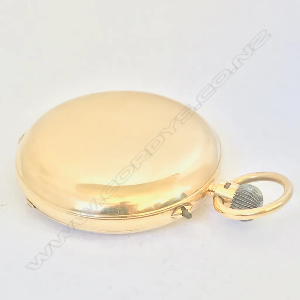18ct gold hunter pocket watch, by J.W. Benson, London Image 1++