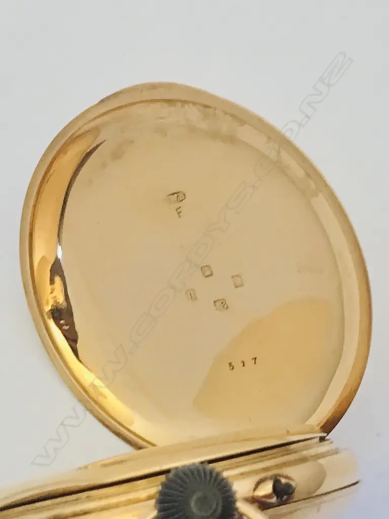 18ct gold hunter pocket watch, by J.W. Benson, London Image 1++