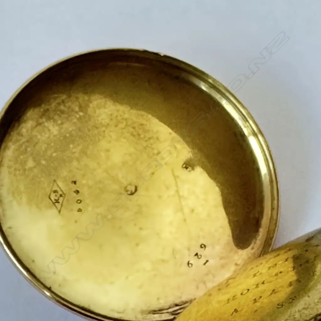 18ct gold open face drum case, verge pocket watch by Le Roy, Paris, number 10740, Image 1++