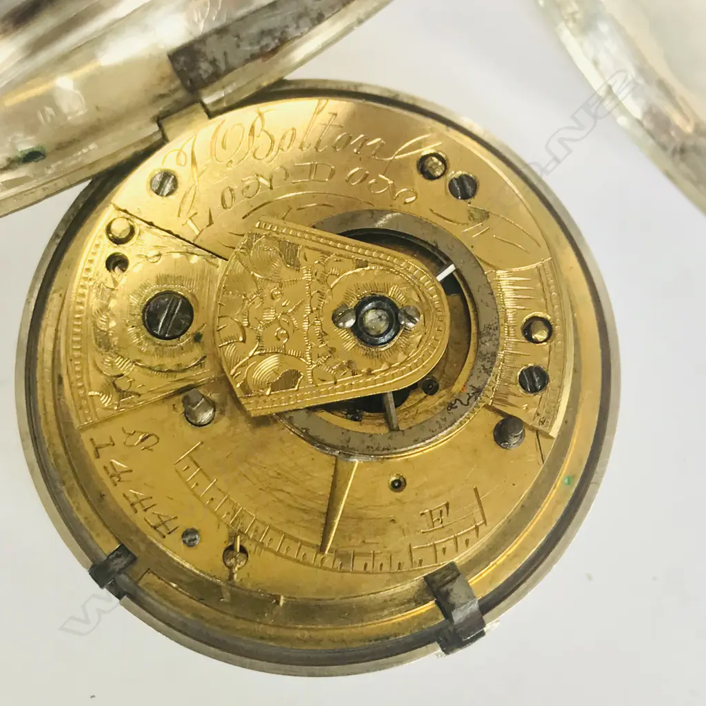 George III silver consular cased pocket watch, face signed G. Glare, London Image 1++
