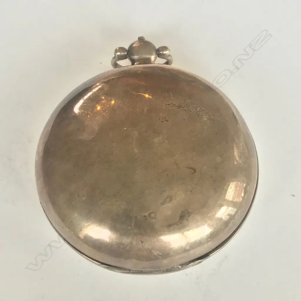 George III silver consular cased pocket watch, face signed G. Glare, London Image 1++