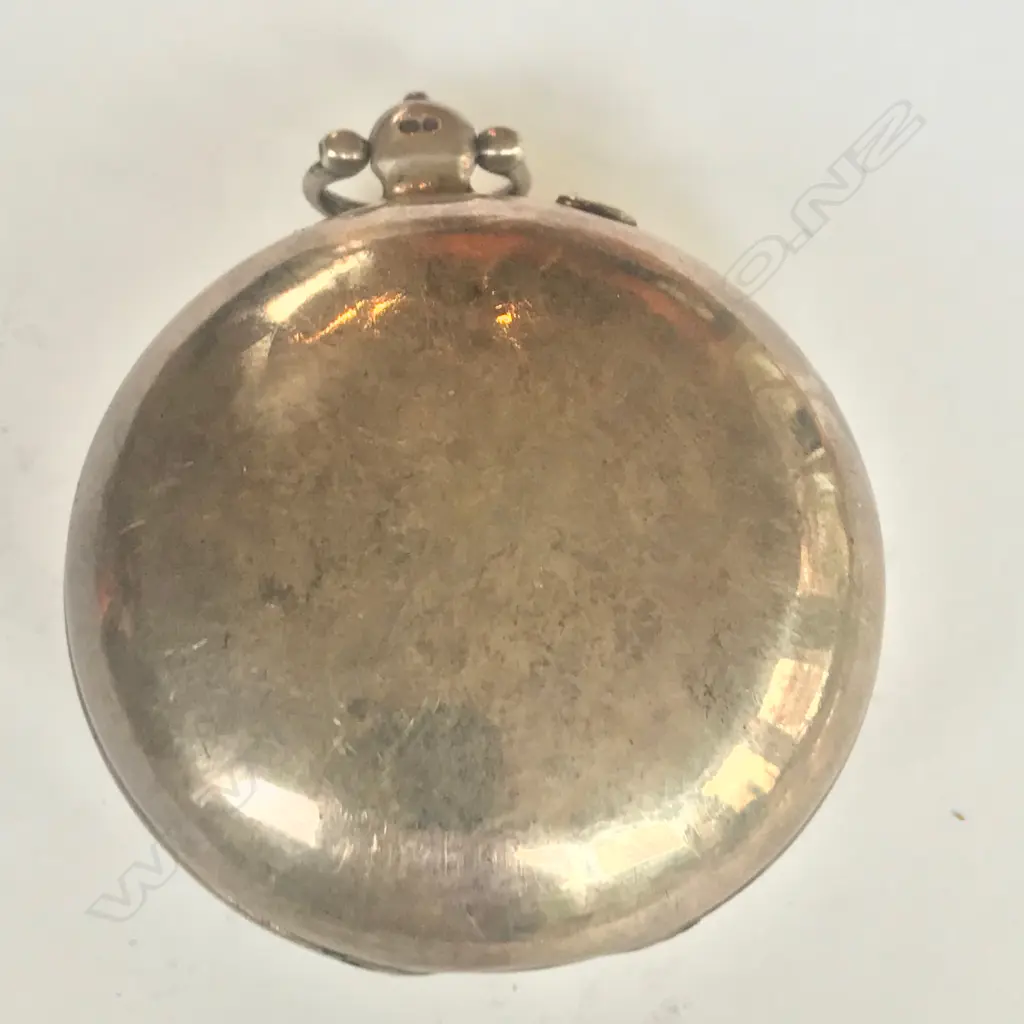 George III silver consular cased pocket watch, face signed G. Glare, London Image 1++