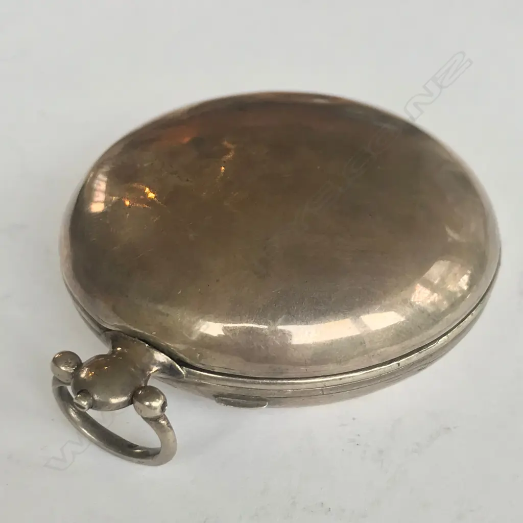 George III silver consular cased pocket watch, face signed G. Glare, London Image 1++