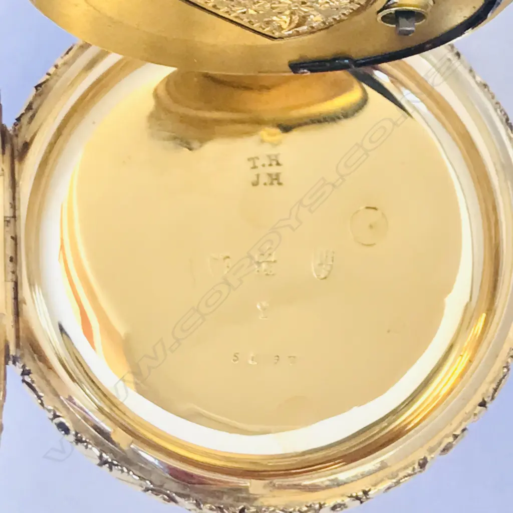18ct gold open face pocket watch by Joseph Johnson, Liverpool, number 5197, Image 1++