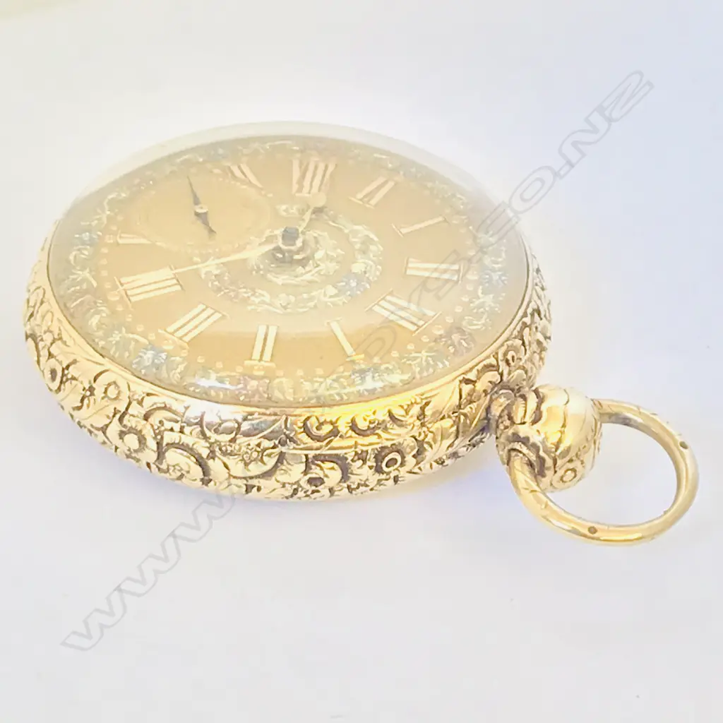 18ct gold open face pocket watch by Joseph Johnson, Liverpool, number 5197, Image 1++