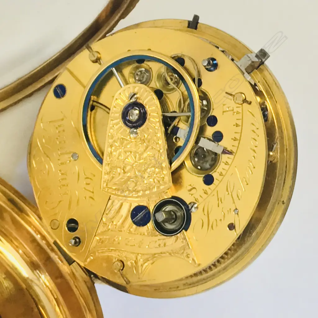 18ct gold open face pocket watch by Joseph Johnson, Liverpool, number 5197, Image 1++