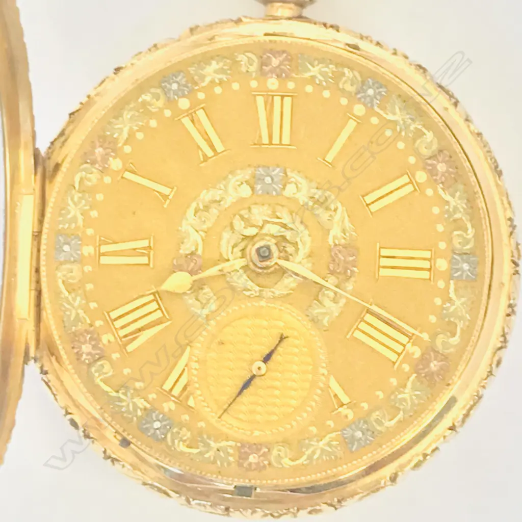 18ct gold open face pocket watch by Joseph Johnson, Liverpool, number 5197, Image 1++