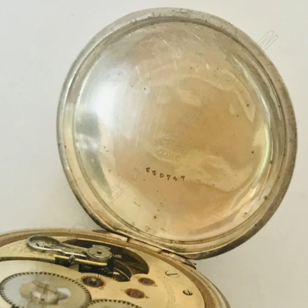 Late 19thC coin silver cased open face Chronomètre pocket watch. Image 1++